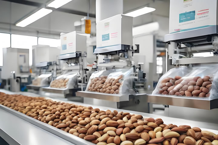 Nut packaging machine, atmosphere packaging machine