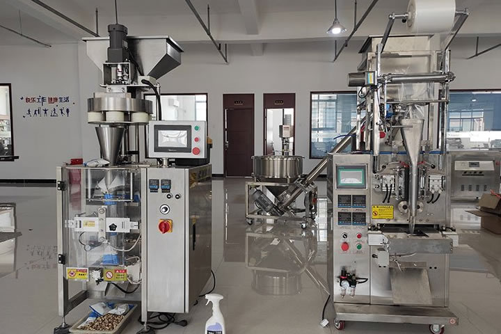 Particle packaging machine