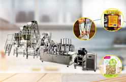 Flexible packaging system reshapes nut production line